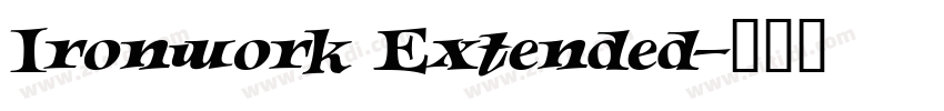 Ironwork Extended字体转换